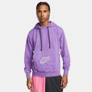 Nike Dri-FIT Standard Issue Premium Basketball Hoodie in Action Grape/Black